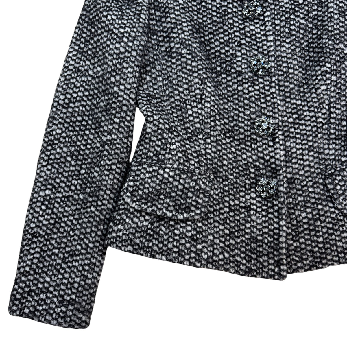 Dolce & Gabbana Herringbone Jacket Black & White (Size 44)
