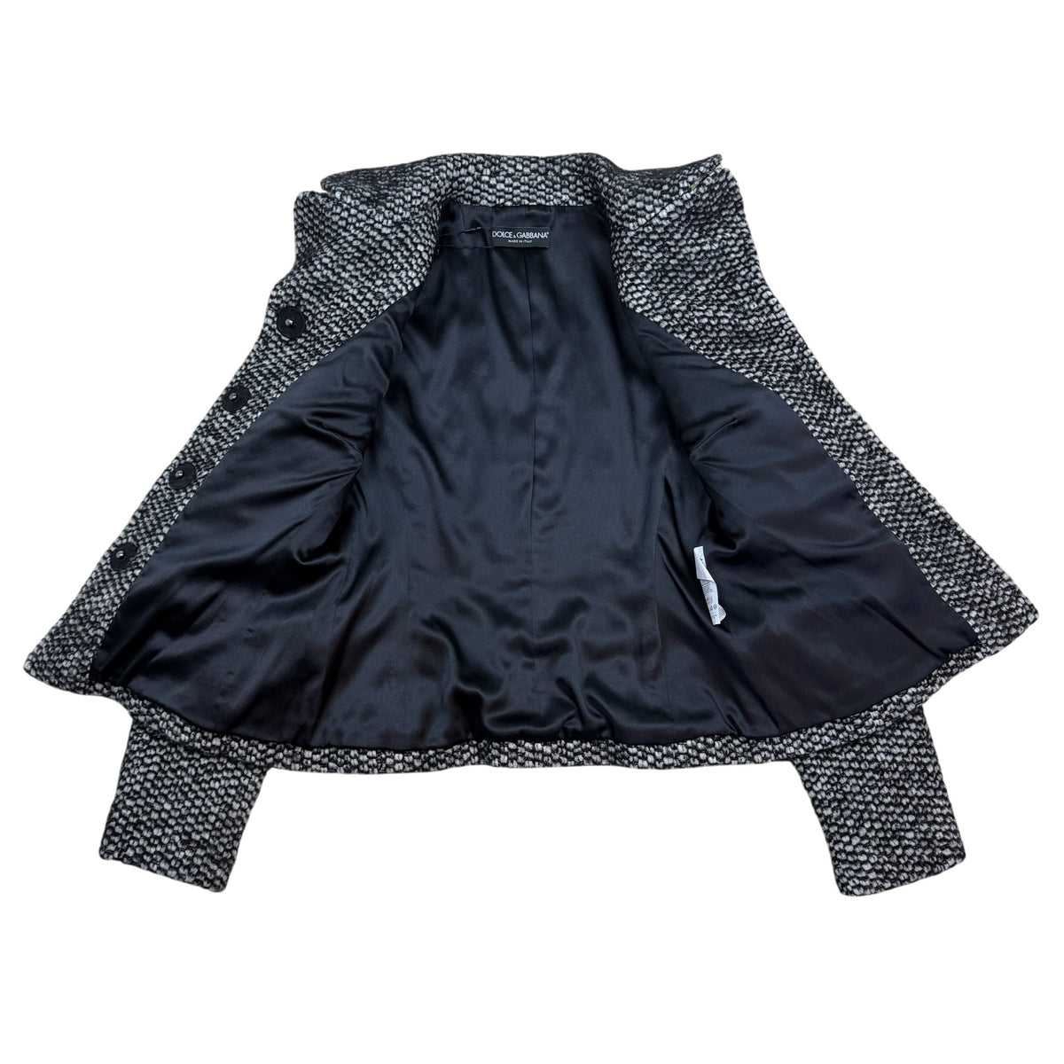 Dolce & Gabbana Herringbone Jacket Black & White (Size 44)