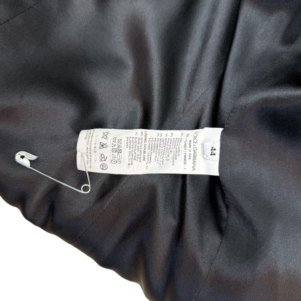 Dolce & Gabbana Herringbone Jacket Black & White (Size 44)