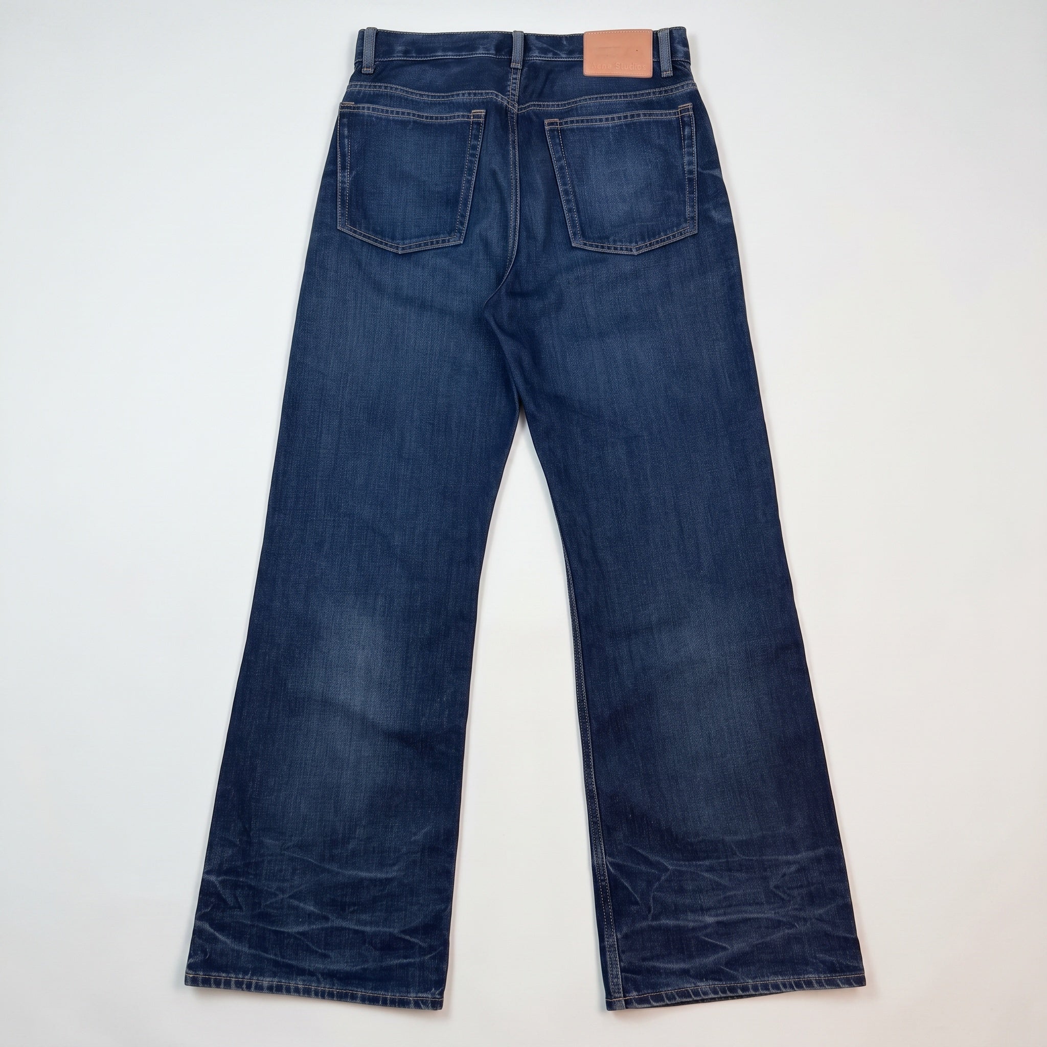 Acne Studios Whiskered Blue Denim Jeans (Size 30)