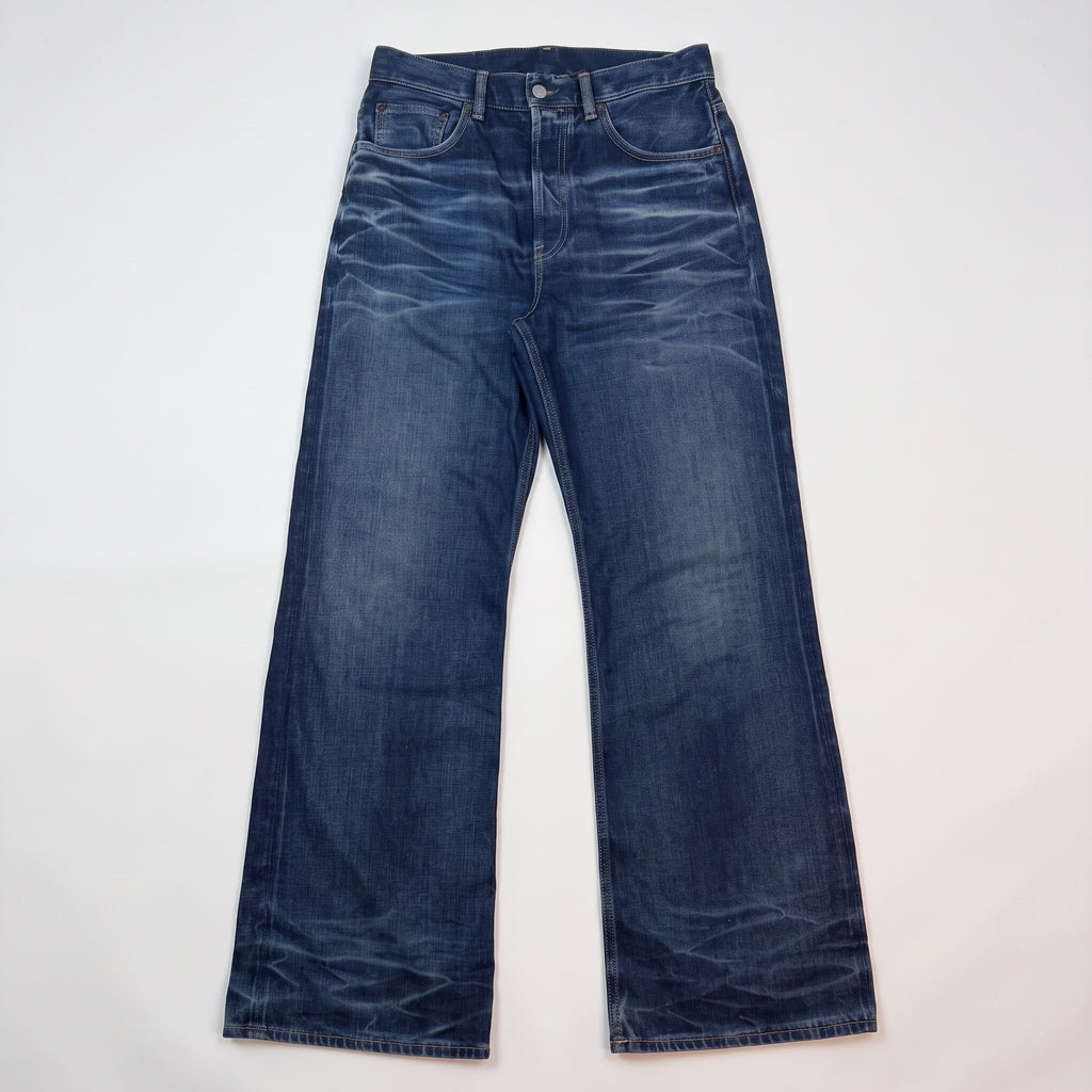 Acne Studios Whiskered Blue Denim Jeans (Size 30)