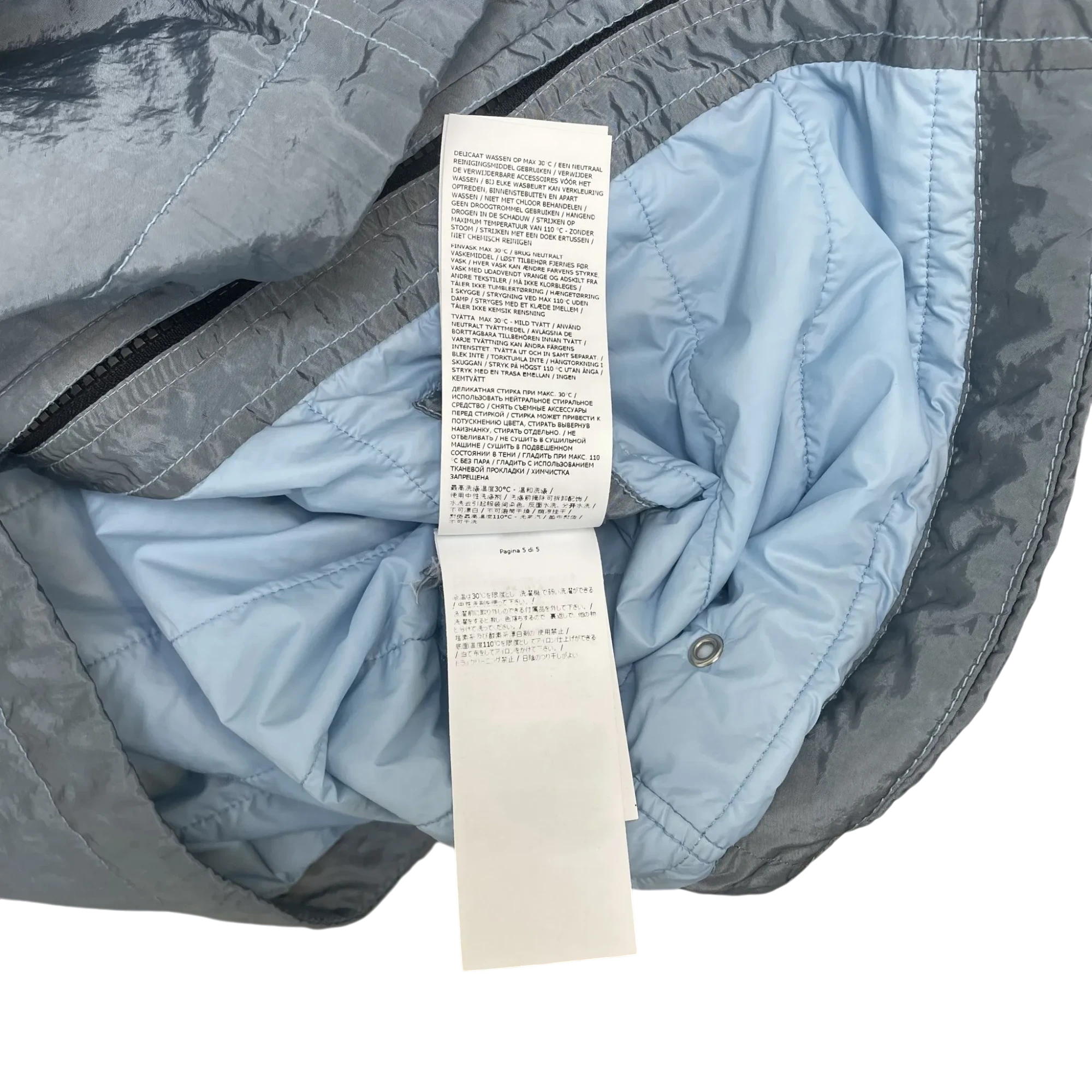 Stone Island AW23 ECONYL Regenerated Nylon Metal Primaloft-TC Jacket Sky Blue (Size L)
