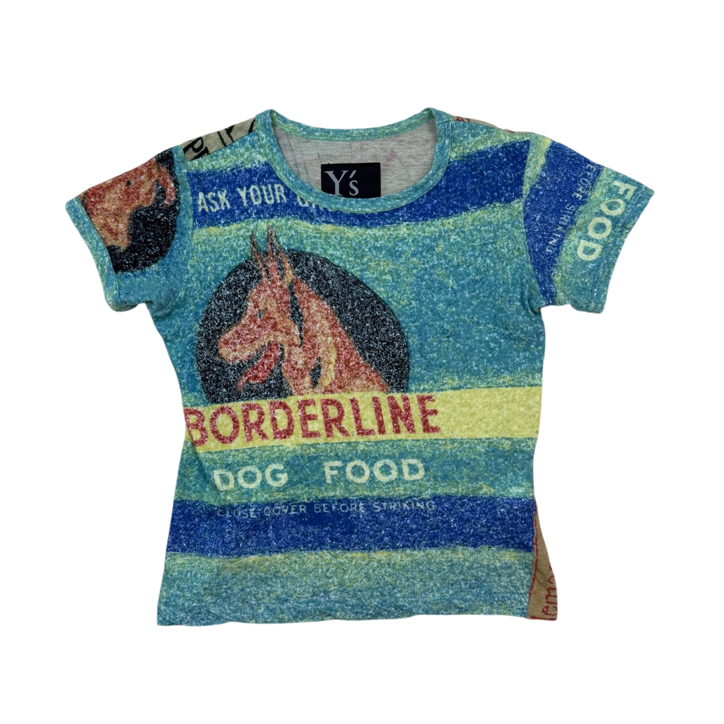 Yohji Yamamoto Y’s Dog Printed T-Shirt (Fits S-M Womens)