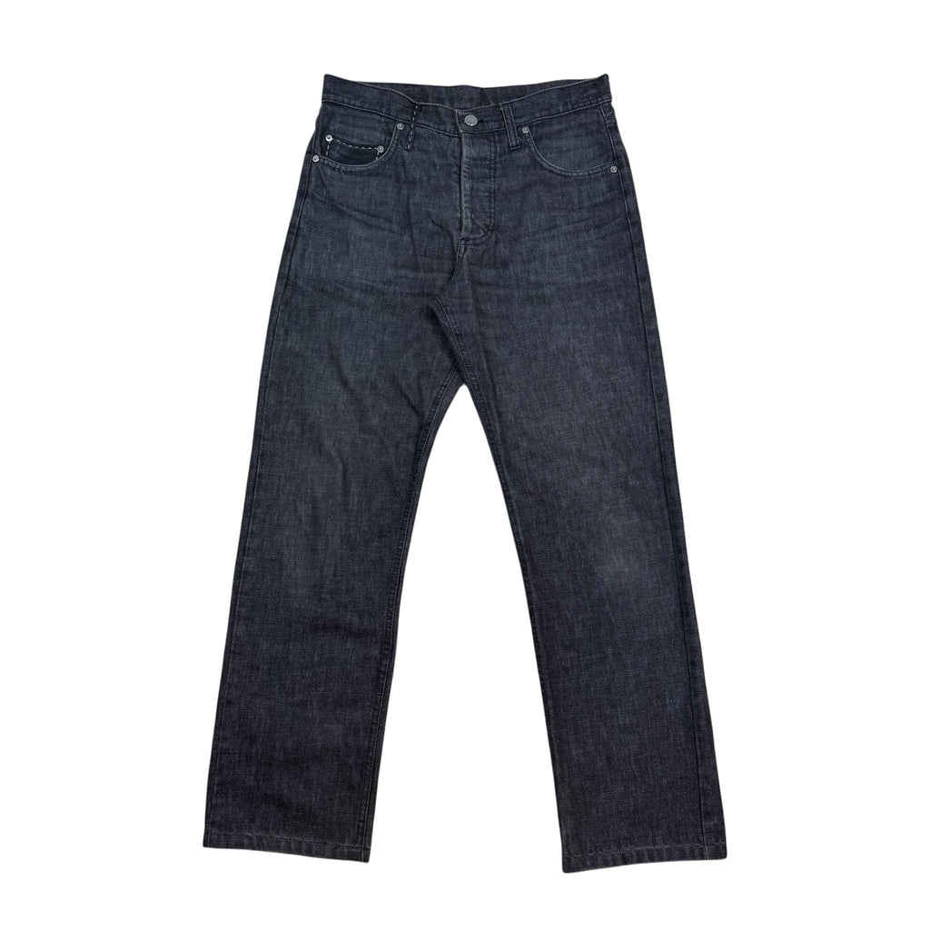 Fendi Selleria Stitch Detail Jeans Washed Black (Size 28”)
