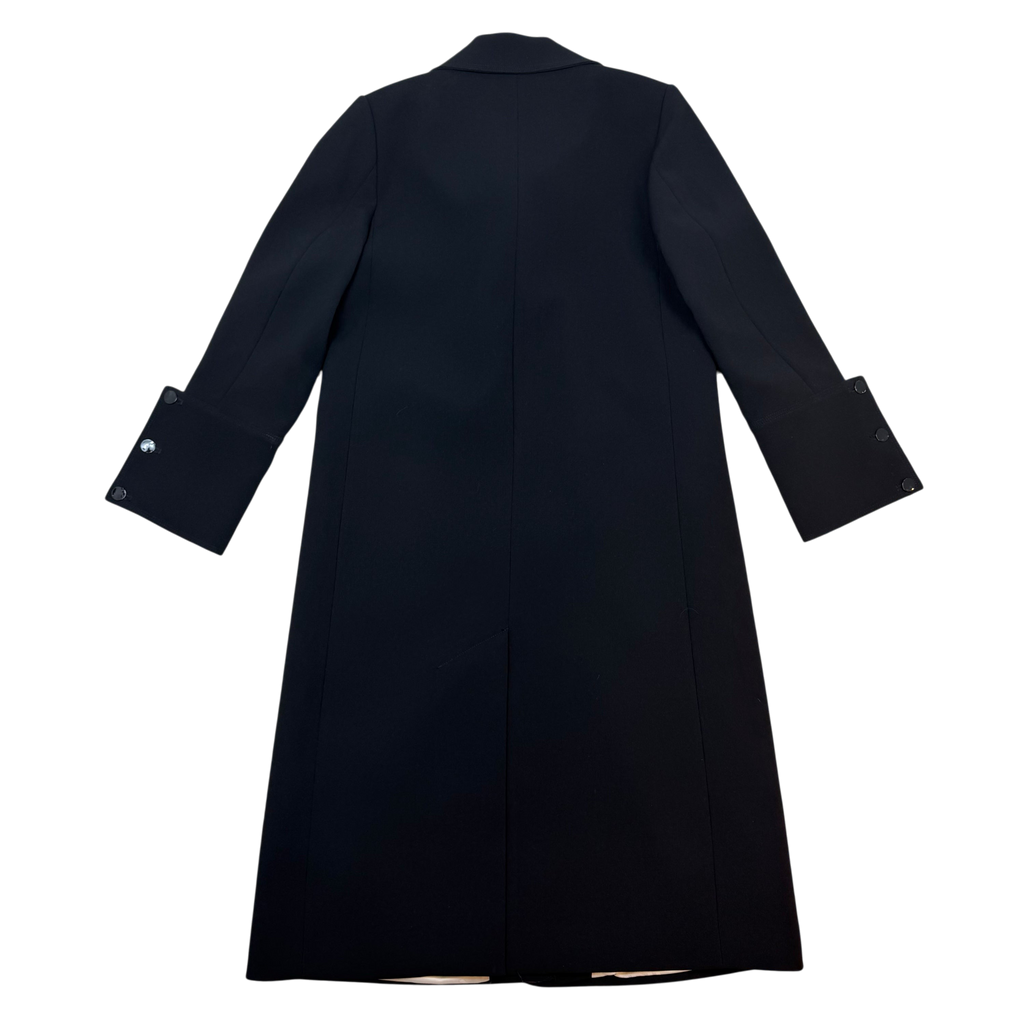 Ganni Long Overcoat Black (Size 34)