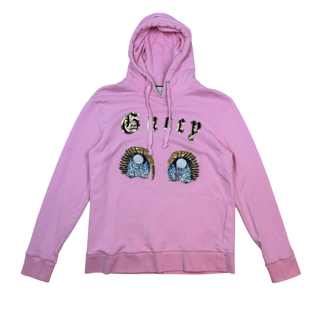 Gucci 2018 Chikae Ide Amor Caecus Sequin Hoodie Pink (Size L)