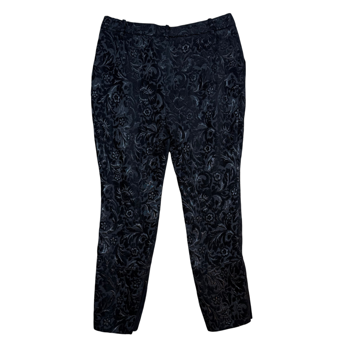 Gucci By Tom Ford 90s Floral Jacquard Studded Trousers Black (Size 40)