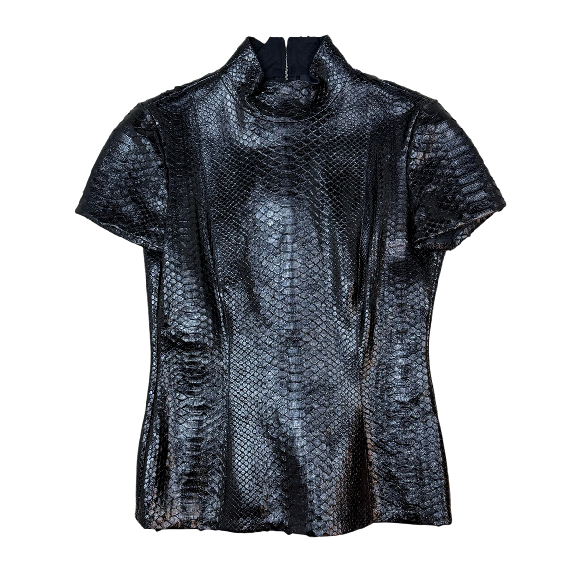 2004 Tom Ford Era Gucci Genuine Python Top Black (Size 40)