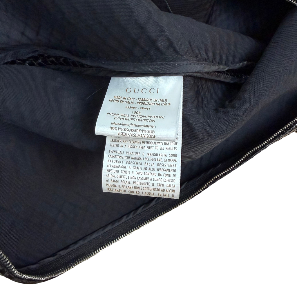 2004 Tom Ford Era Gucci Genuine Python Top Black (Size 40)