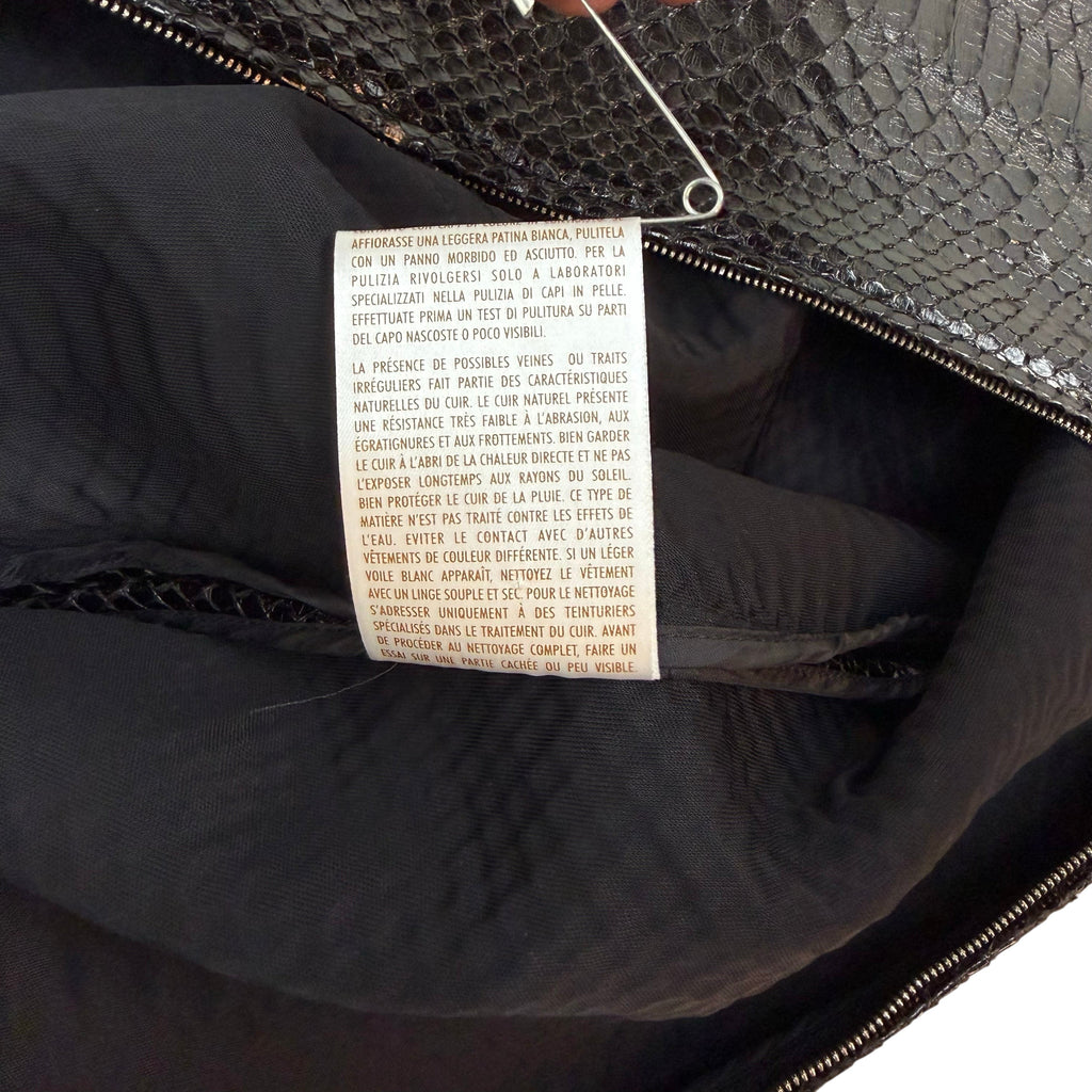 2004 Tom Ford Era Gucci Genuine Python Top Black (Size 40)