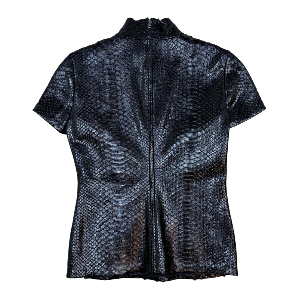 2004 Tom Ford Era Gucci Genuine Python Top Black (Size 40)
