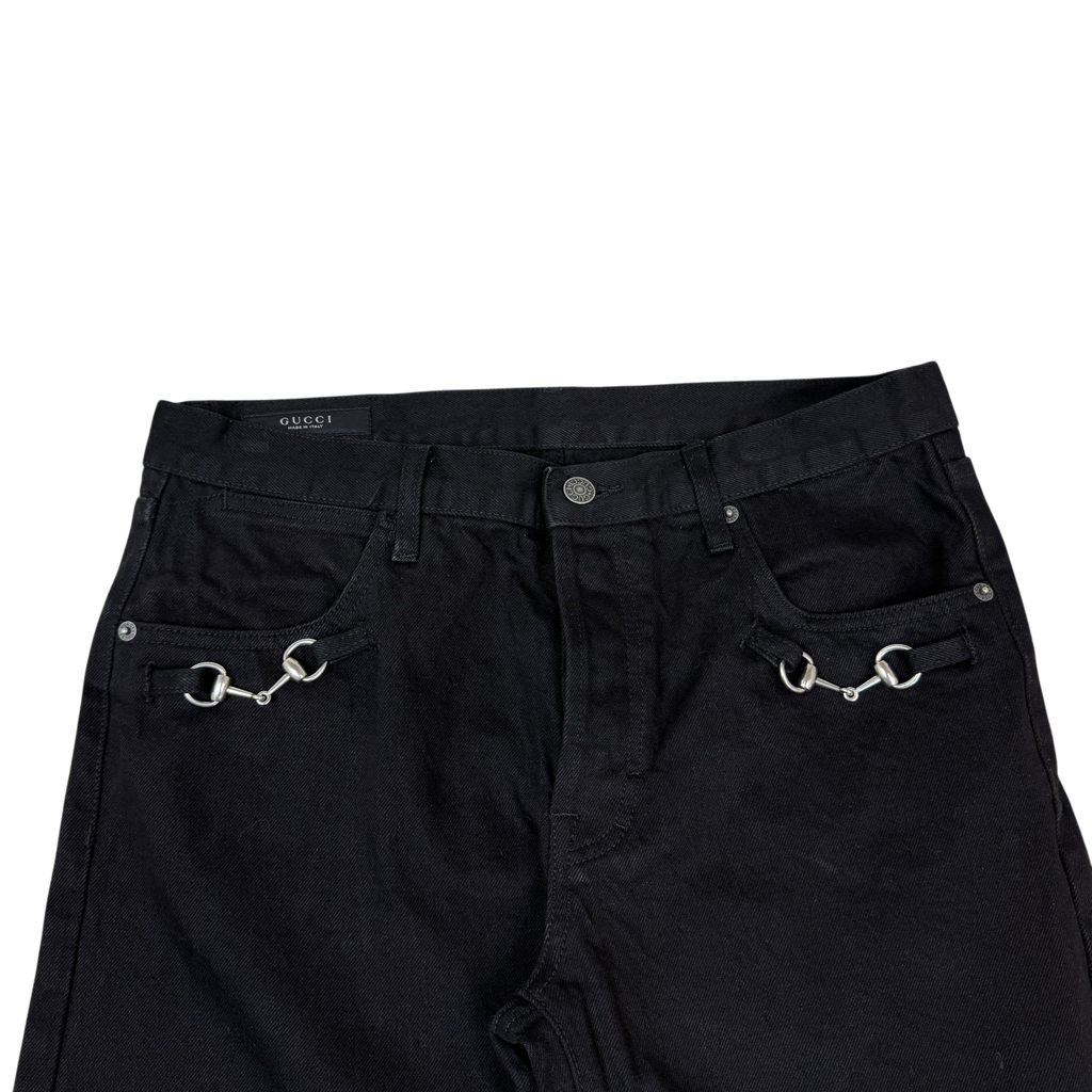 Gucci AW25 Horsebit Jeans Black (Size 34”)