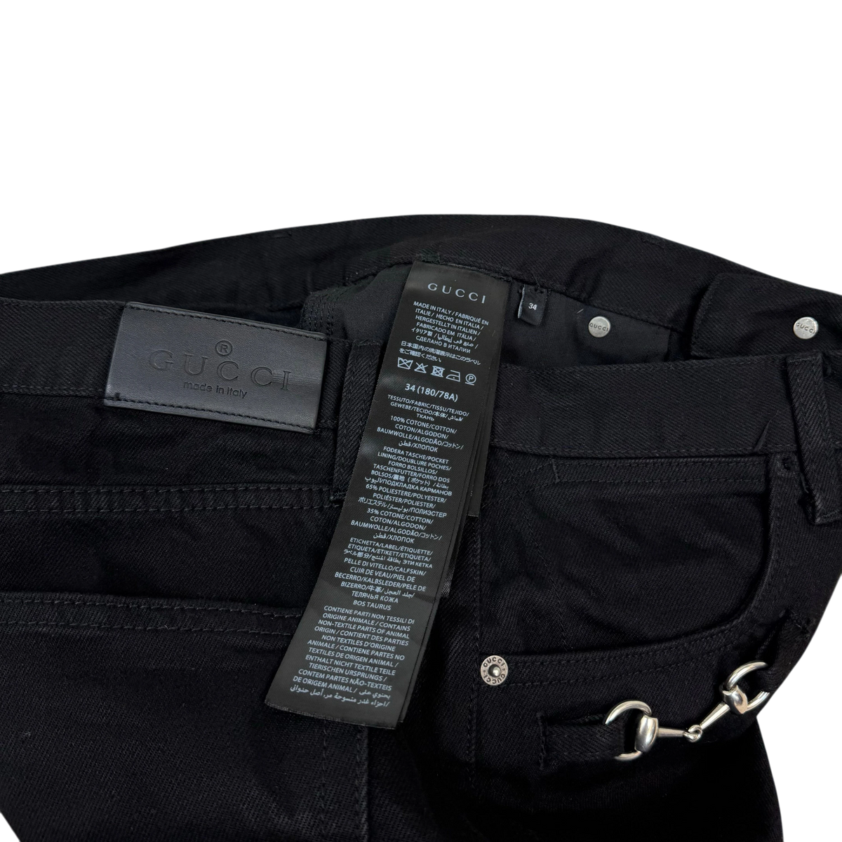 Gucci AW25 Horsebit Jeans Black (Size 34”)