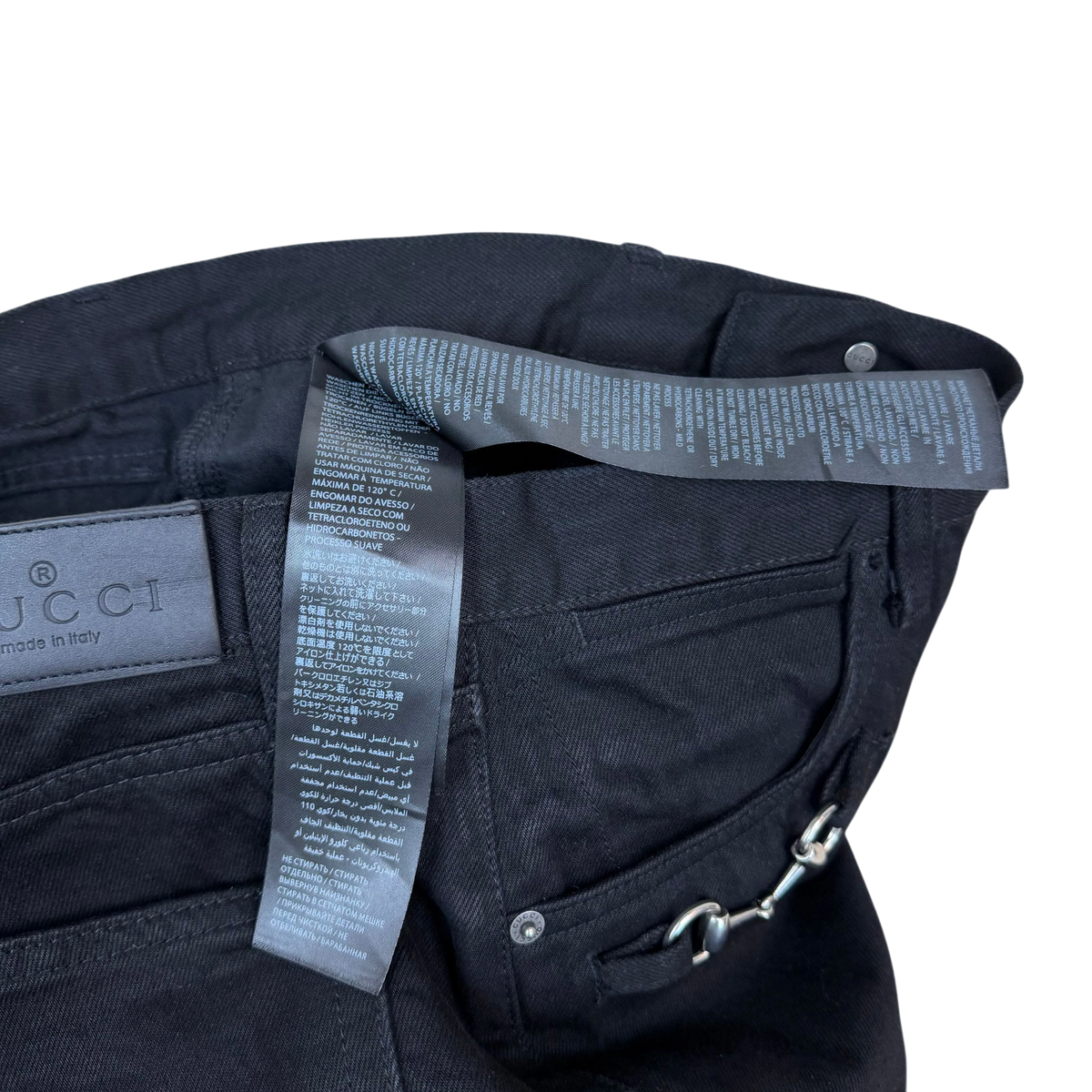 Gucci AW25 Horsebit Jeans Black (Size 34”)