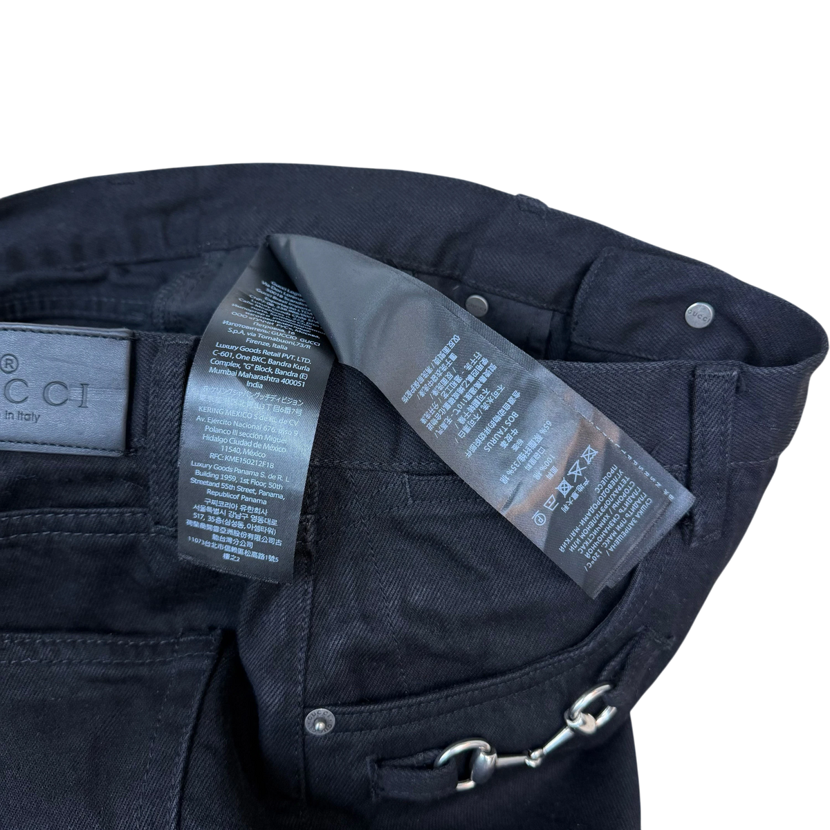 Gucci AW25 Horsebit Jeans Black (Size 34”)