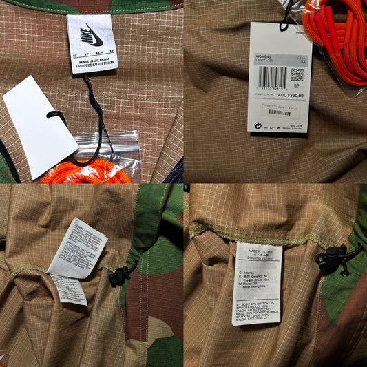 FW19 Nike x Off-White Camo Ripstop Jacket (Size XS Womens)