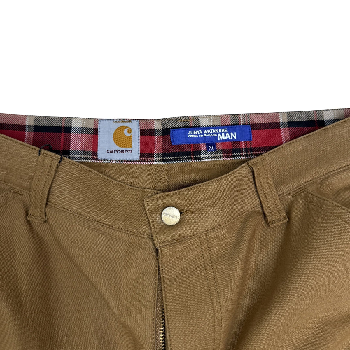 Junya Watanabe Comme des Garçons x Carhartt Script Cargo Pants Tan (Size XL)