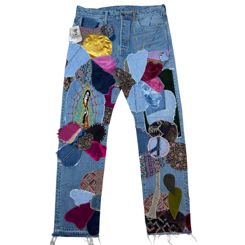 Kapital 14oz Denim Crazy El Paso 5P Monkey Cisco Jeans (Hippie Insane) (Size 36)