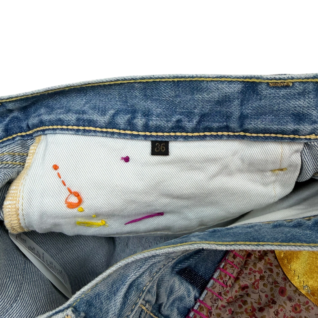Kapital 14oz Denim Crazy El Paso 5P Monkey Cisco Jeans (Hippie Insane) (Size 36)