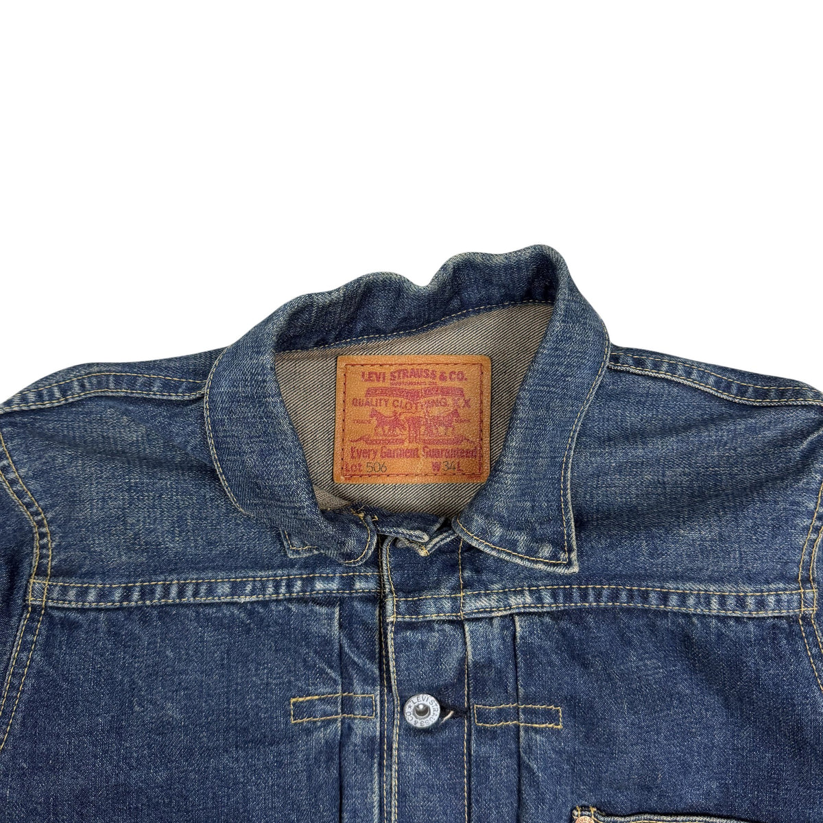 Levi’s Vintage Big E Lot 506xx WWII Model Type 1 Denim Jacket Japan Exclusive Blue (Fits XS-S)