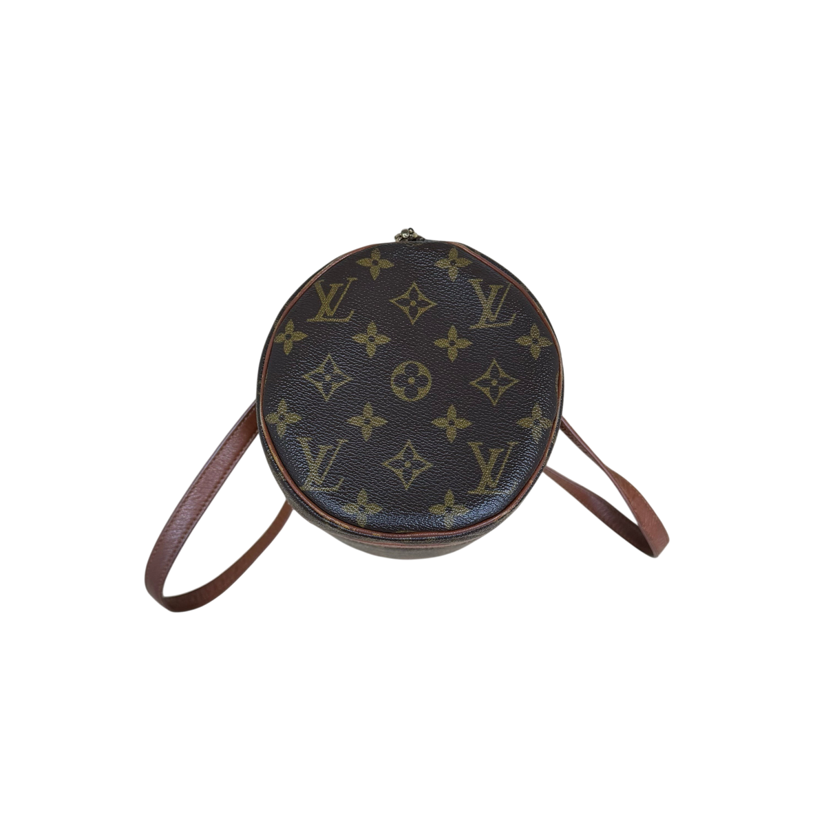 Louis Vuitton Monogram Papillion 30 Shoulder Bag Brown