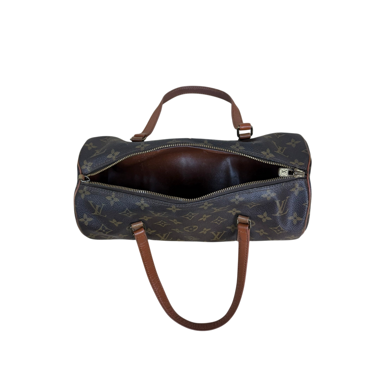 Louis Vuitton Monogram Papillion 30 Shoulder Bag Brown
