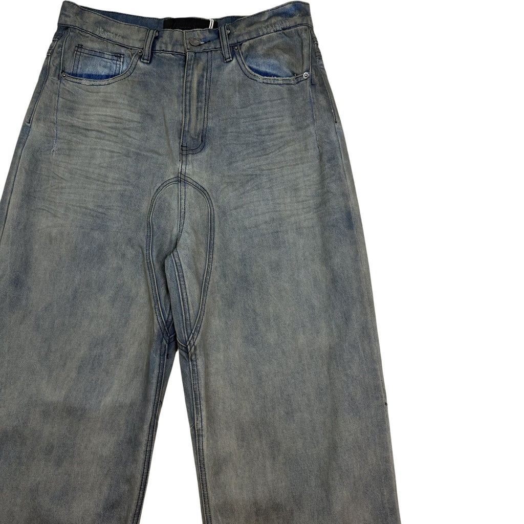 NO/FAITH STUDIOS Concrete Denim Jeans Washed Blue (Size M)