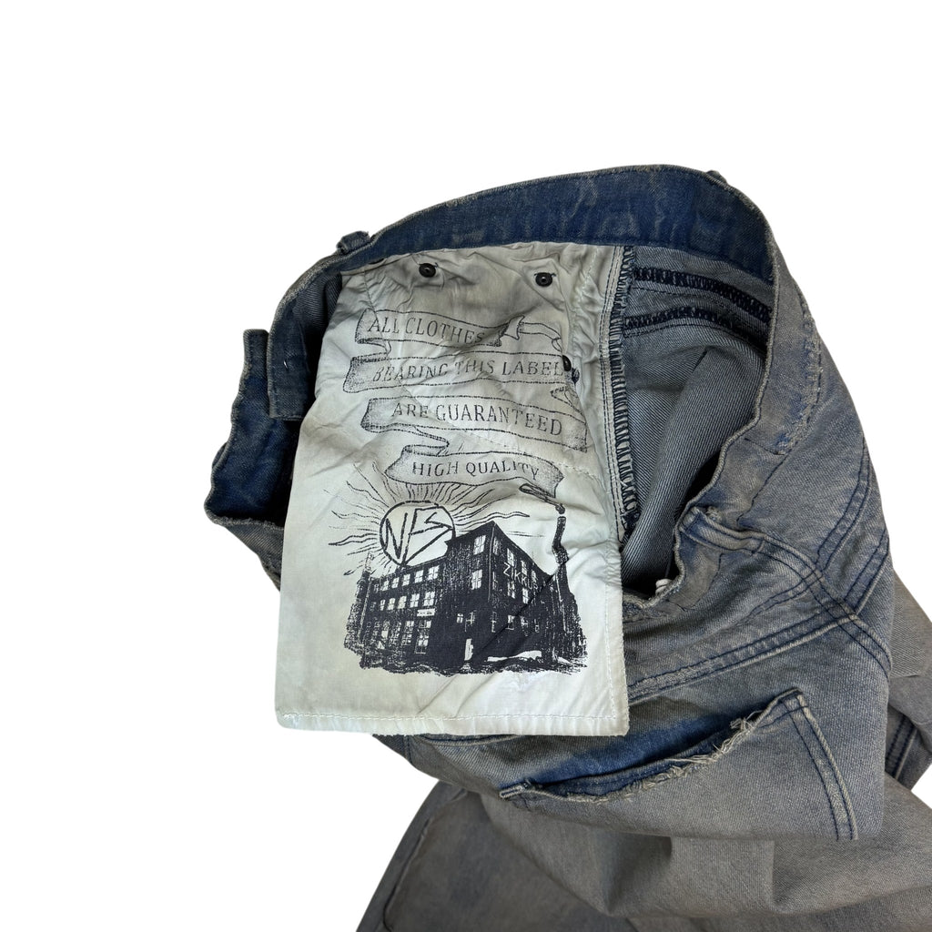 NO/FAITH STUDIOS Concrete Denim Jeans Washed Blue (Size M)