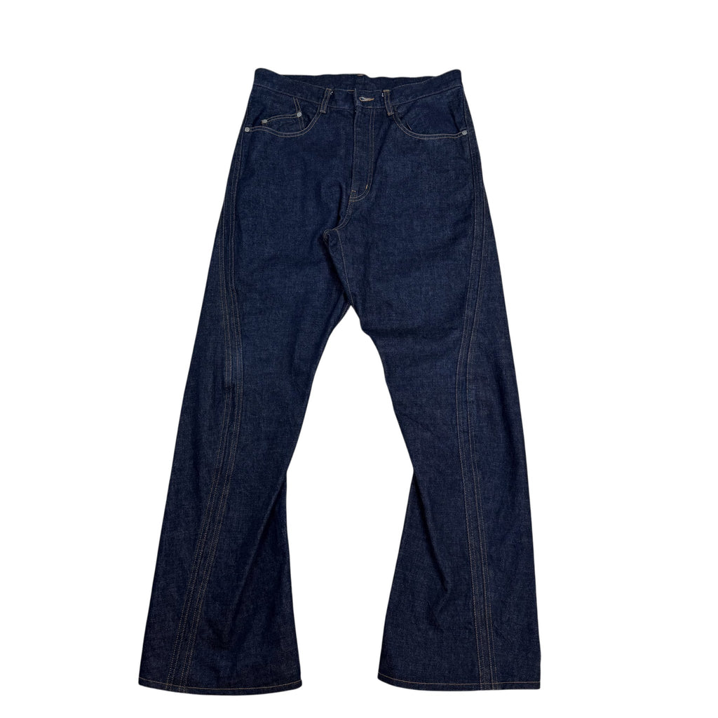 NVRFRGT 3D-Twisted Wide Leg Jeans Indgio (Size 3/L)