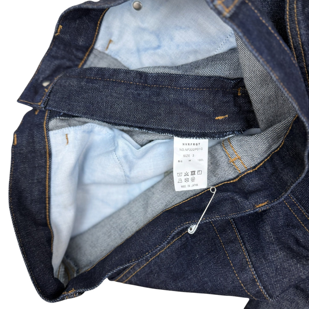 NVRFRGT 3D-Twisted Wide Leg Jeans Indgio (Size 3/L)