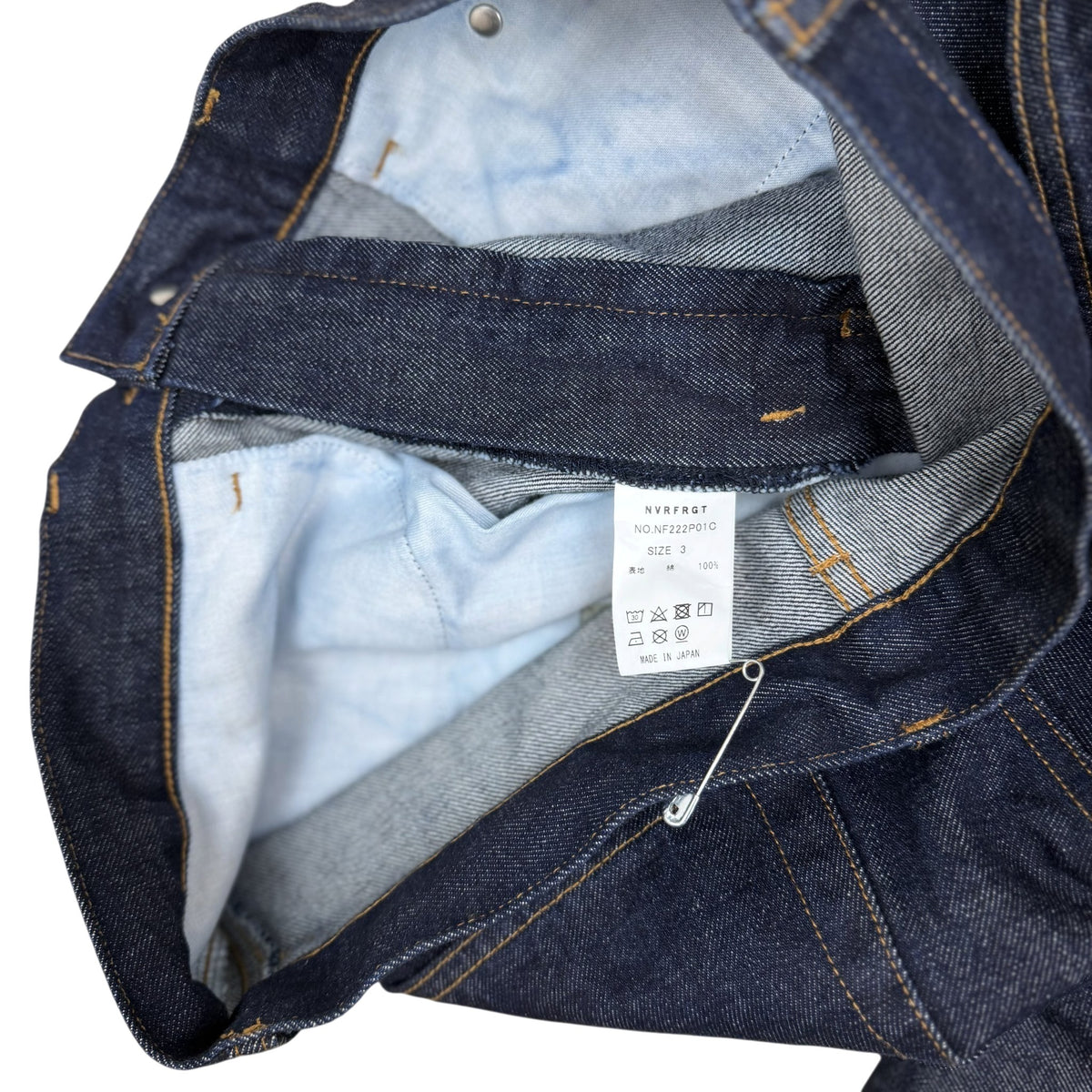 NVRFRGT 3D-Twisted Wide Leg Jeans Indgio (Size 3/L)