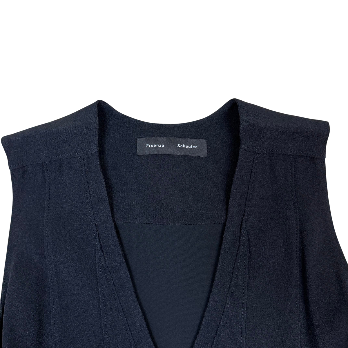 Proenza Schouler Pleated Mini Dress Black/White (Size 6)