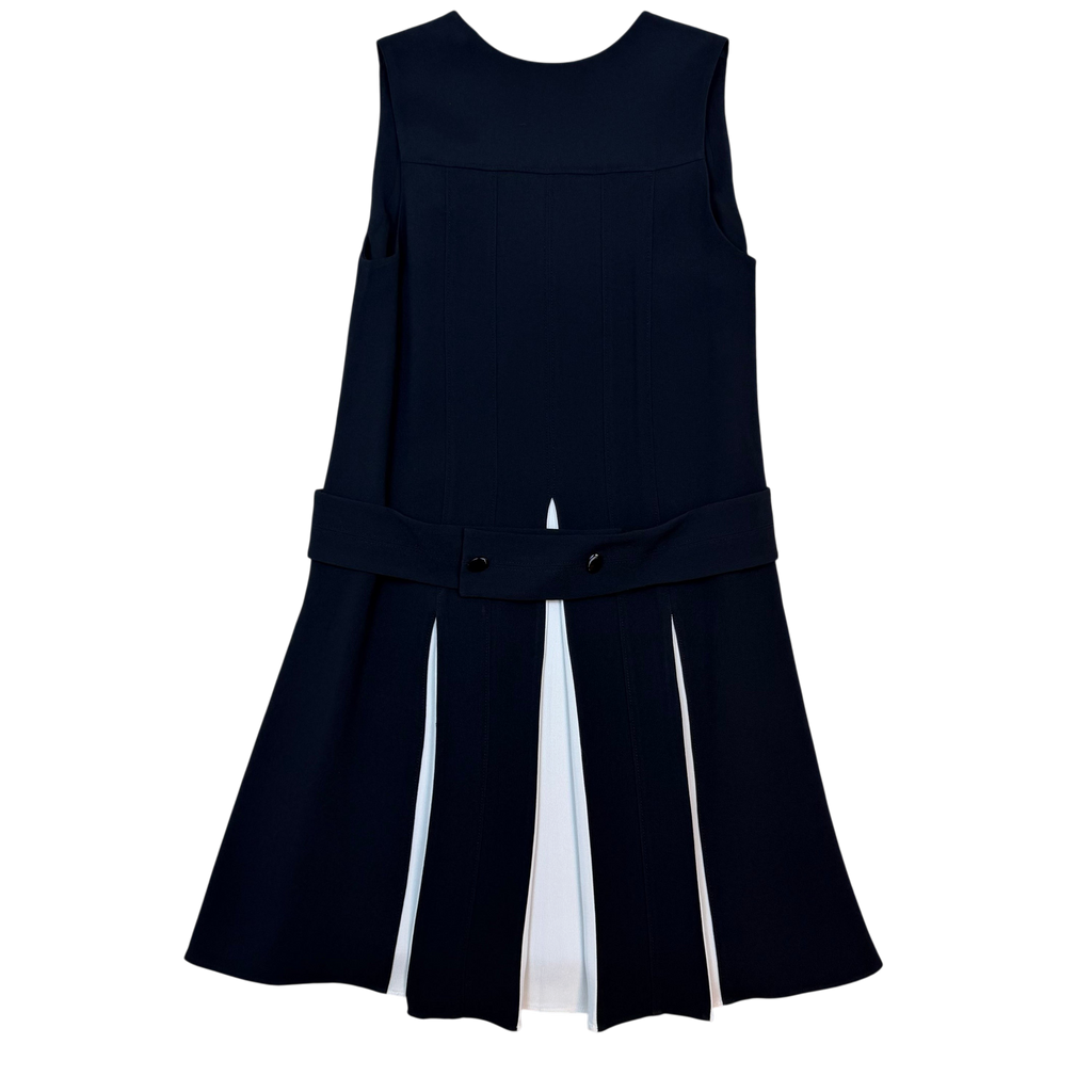 Proenza Schouler Pleated Mini Dress Black/White (Size 6)