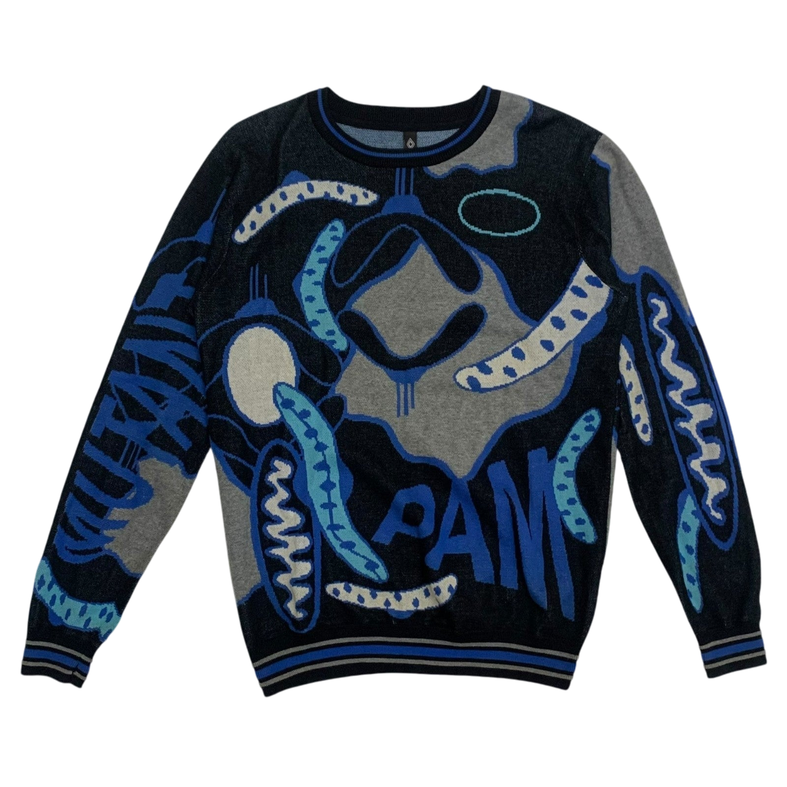 P.A.M. Perks and Mini Graphic Knit Sweatshirt Blue (Size M)