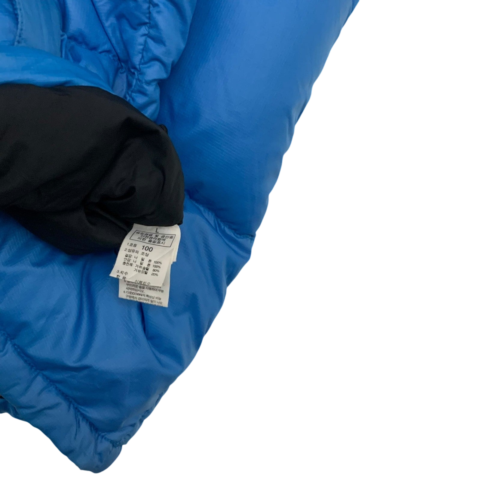 The North Face Nuptse 700 Down Puffer Jacket Blue/Black (Size L)