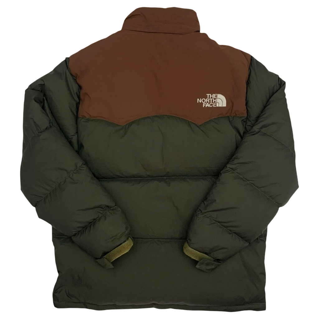 The North Face Nuptse 700 Down Puffer Jacket Khaki/Brown (Size L)