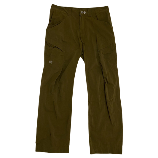 Arc'teryx 2000s Cargo Pants Brown-Green (Size 34”)