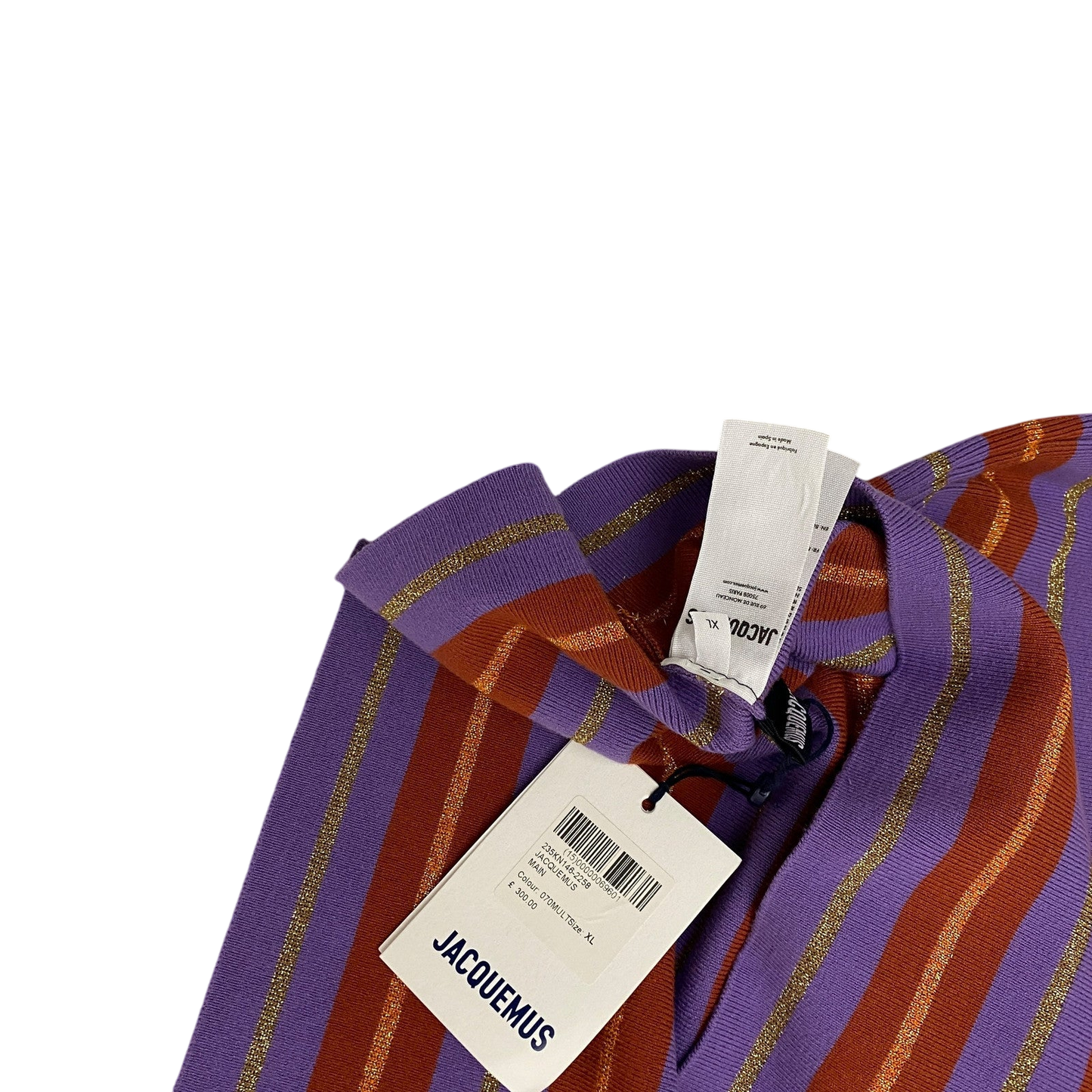 Jacquemus Multicolor Le Raphia 'La Mailla Sao' T-Shirt (Size XL)