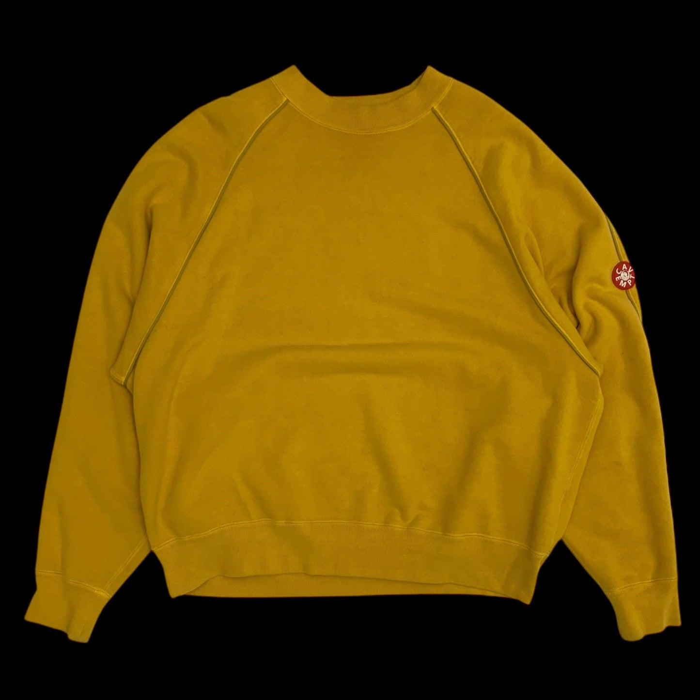 Cav Empt Overdye Raglan PipingSweater Yellow (Fits M-L)