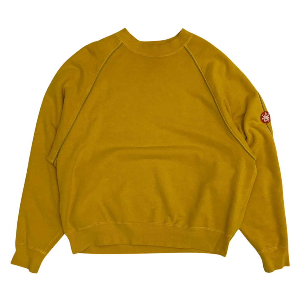 Cav Empt Overdye Raglan PipingSweater Yellow (Fits M-L)