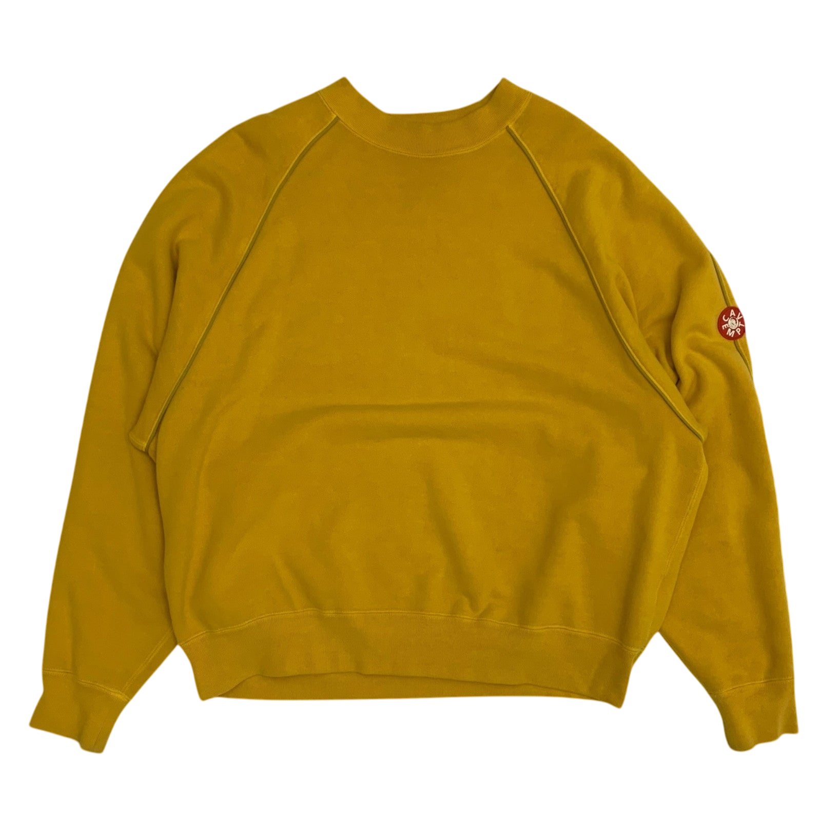 Cav Empt Overdye Raglan PipingSweater Yellow (Fits M-L)