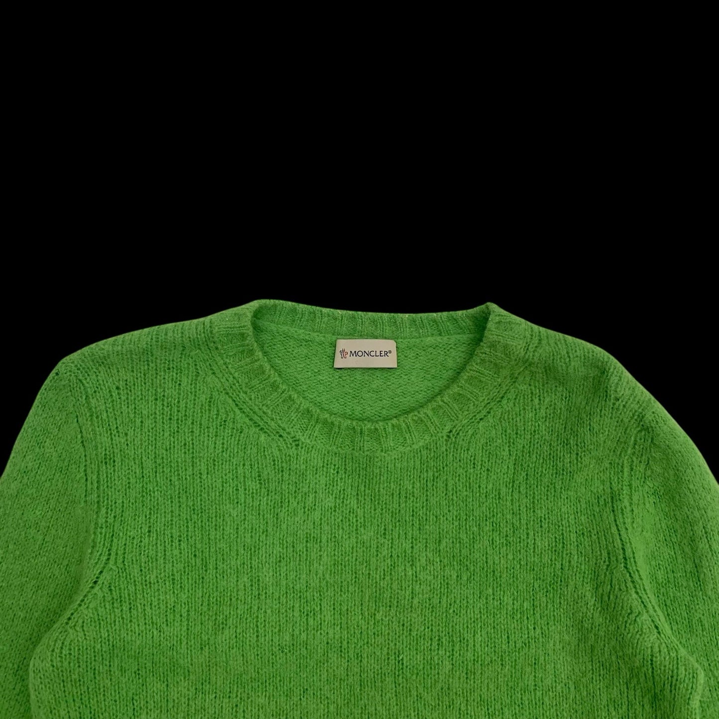 Moncler Wool Sweatshirt Neon Green (Size S Womens)