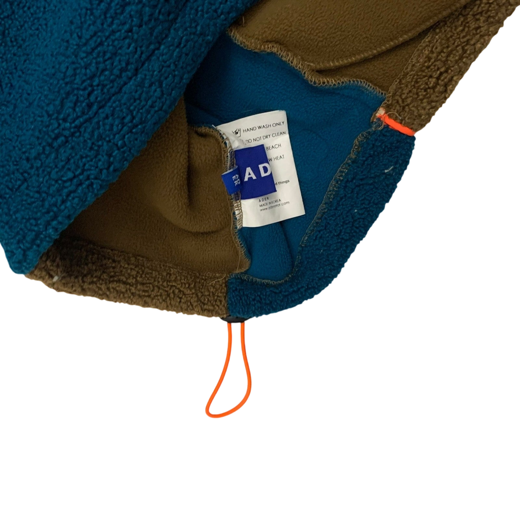 Ader Error Victo Fleece Jacket Brown / Blue (Fits L-XL)