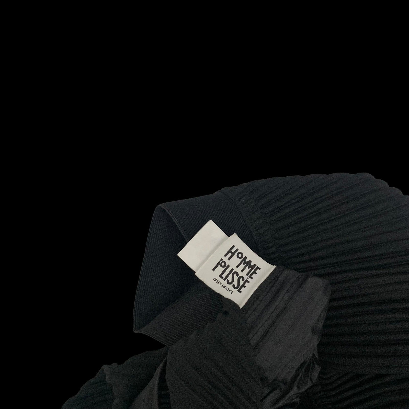 Issey Miyake HOMME PLISSÉ JF110 Wide Leg Pleated Pants Black (Fits 32-34")