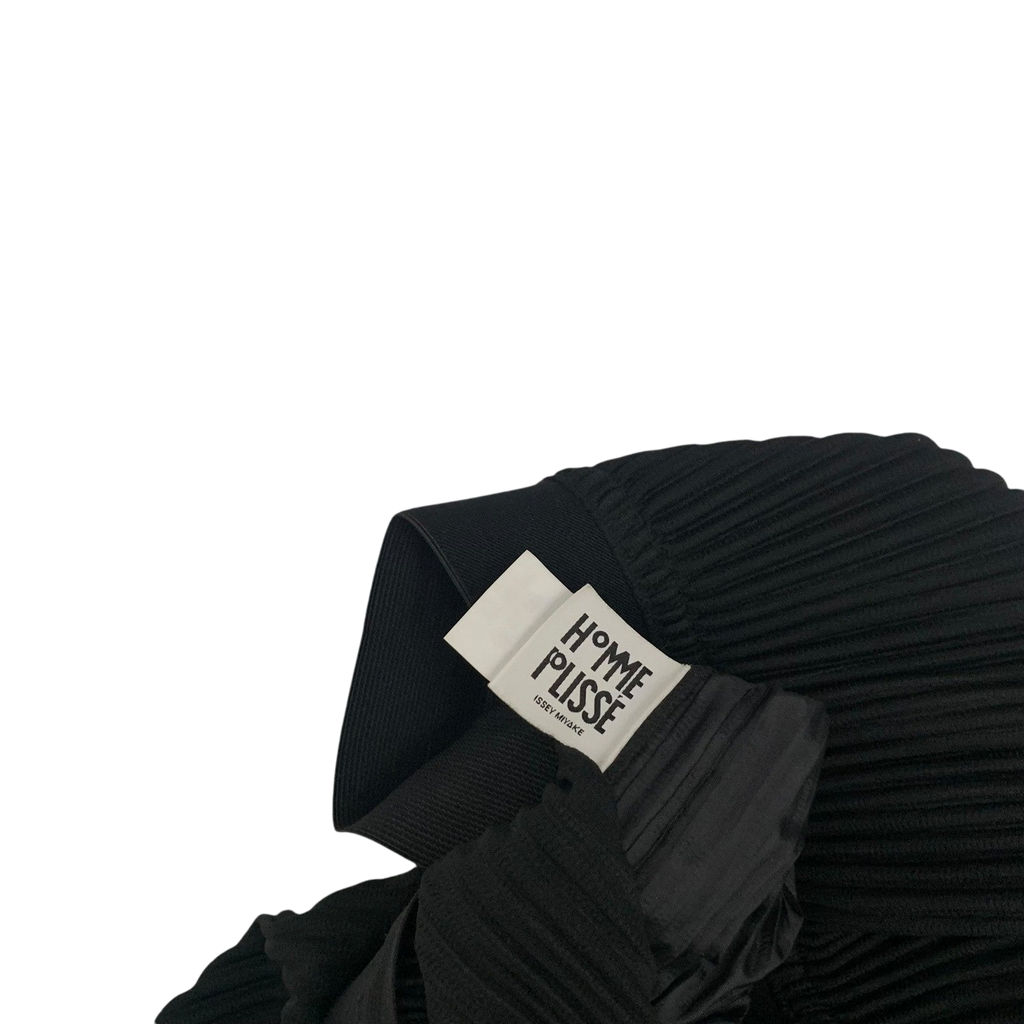 Issey Miyake HOMME PLISSÉ JF110 Wide Leg Pleated Pants Black (Fits 32-34")