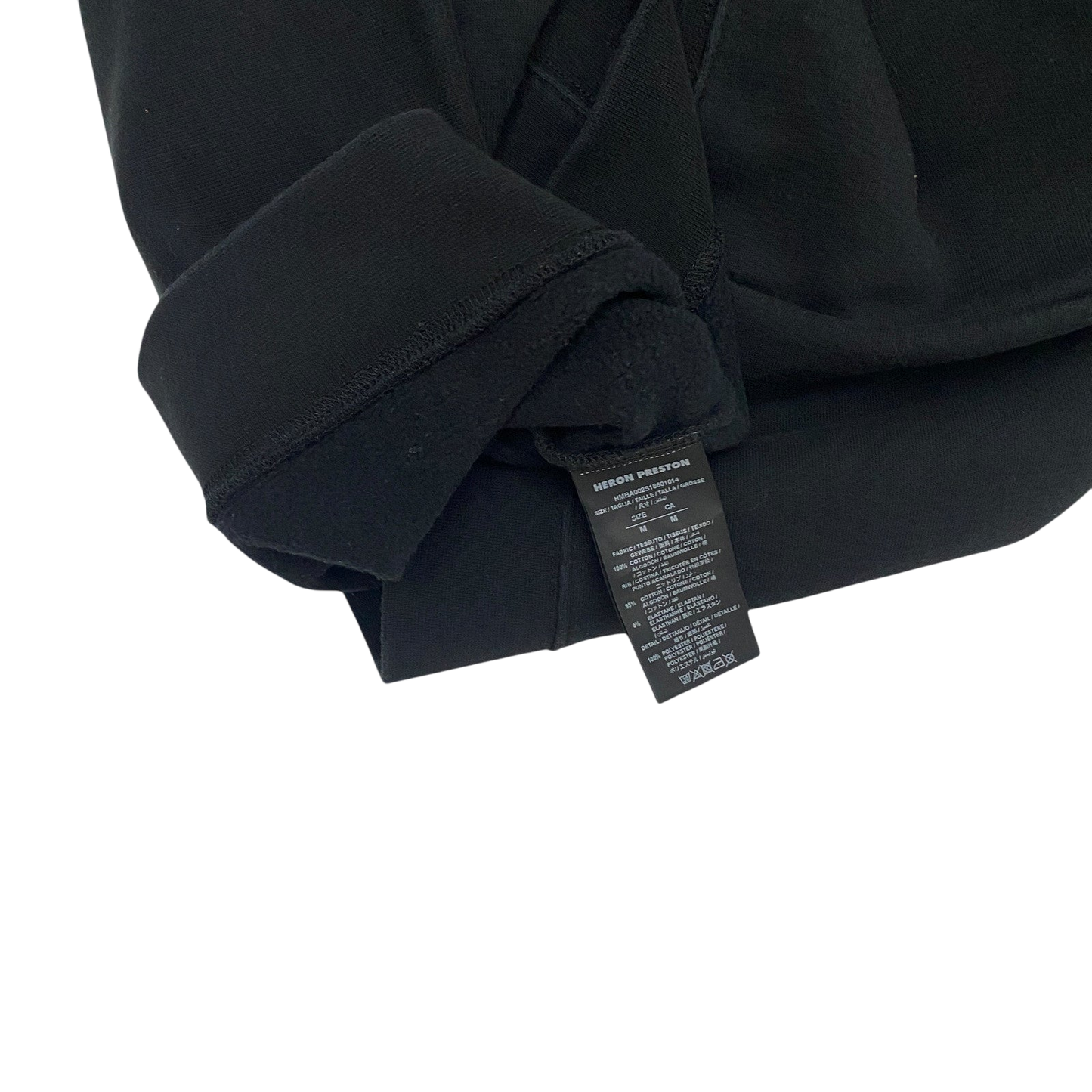 Heron Preston White HeronCrewneck Sweatshirt Black (fits L-XL)