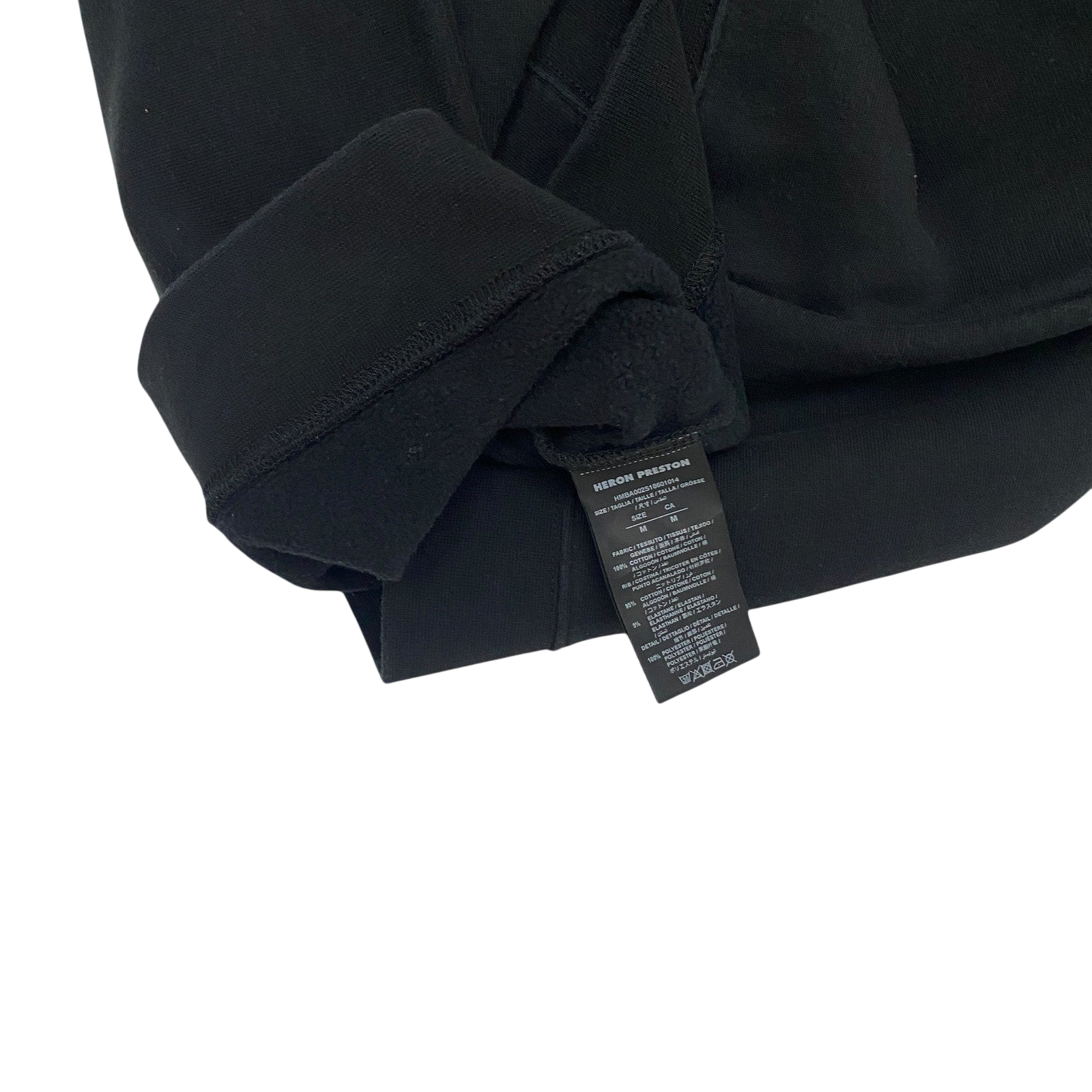 Heron Preston White HeronCrewneck Sweatshirt Black (fits L-XL)