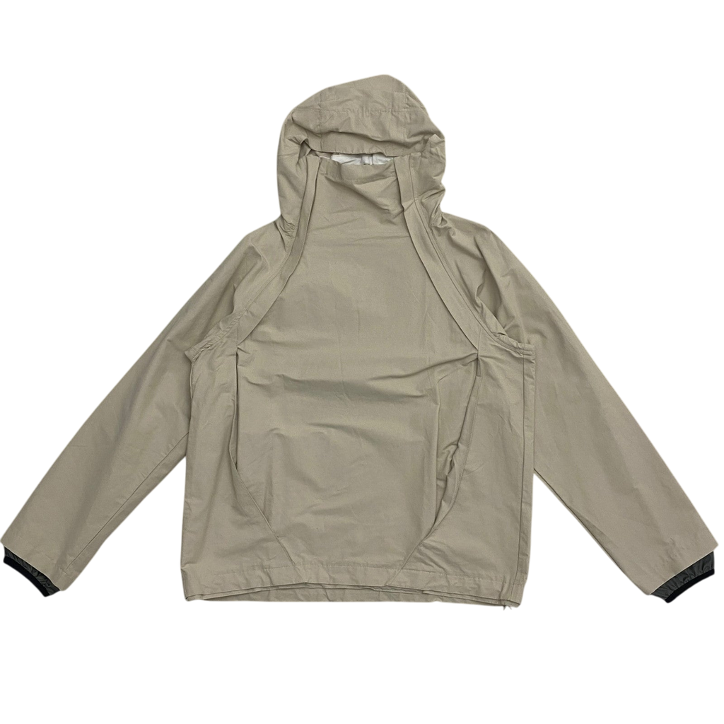 Arnar Mār Jōnsson Sympatex Double Zipper Hooded Jacket Beige (Size XL)