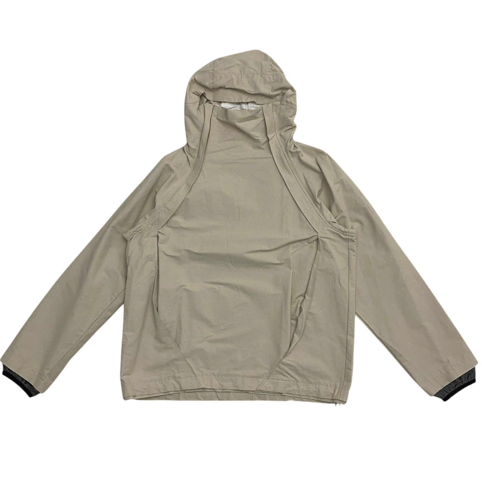 Arnar Mār Jōnsson Sympatex Double Zipper Hooded Jacket Beige (Size XL)