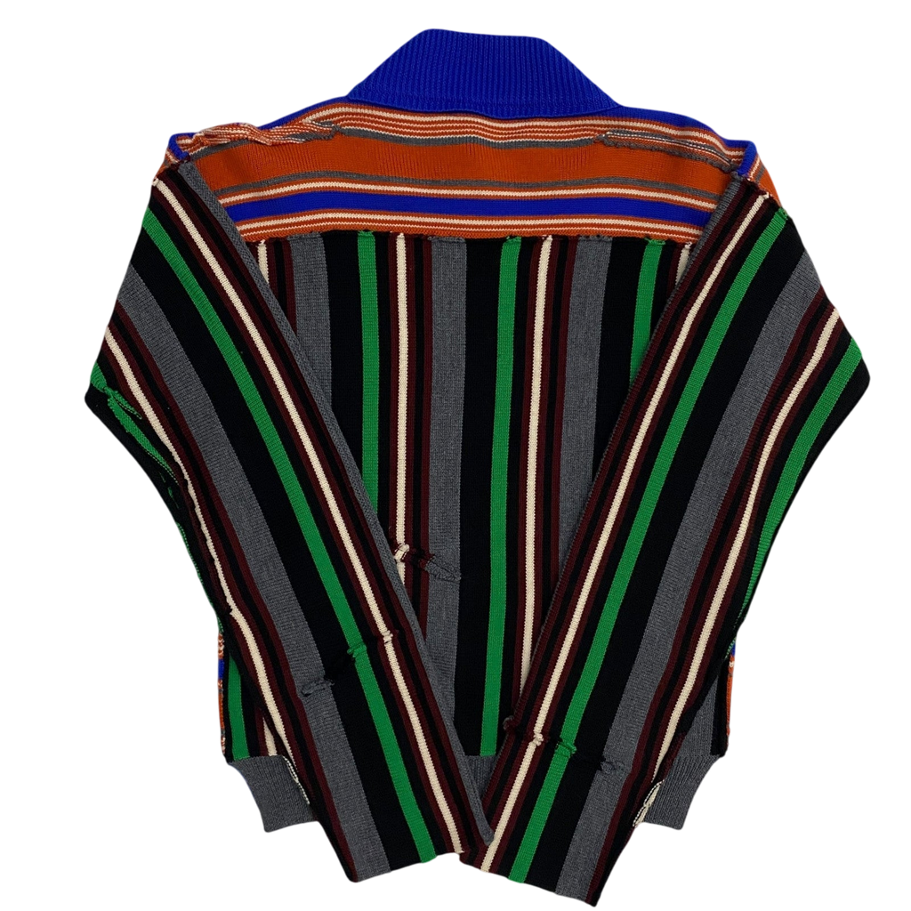 J.W. Anderson Deconstructed Logo Patch Striped Jumper (Size M)